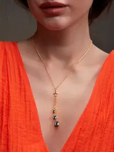 MINUTIAE Brass Gold-Plated Necklace