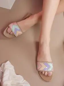 Anouk Embellished Open Toe Flats