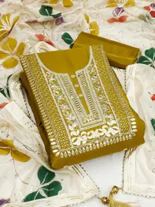 Ishin Embroidered Unstitched Dress Material