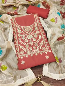 Ishin Embroidered Unstitched Dress Material