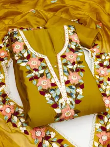 Ishin Embroidered Unstitched Dress Material