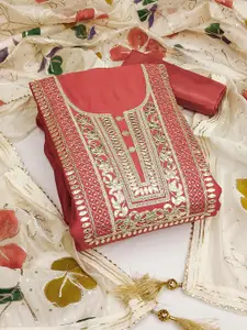 Ishin Embroidered Unstitched Dress Material