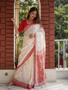 BerMondsey Woven Design Silk Blend Banarasi Saree