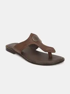 Lafattio Ethnic Leather Comfort Sandals