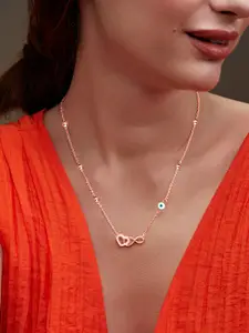 MINUTIAE Brass Rose Gold-Plated Necklace