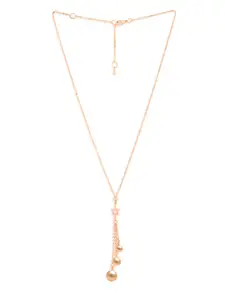 MINUTIAE Brass Rose Gold-Plated Necklace