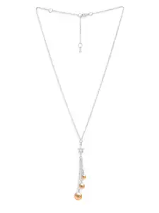 MINUTIAE Silver-Plated Beads Beaded Necklace