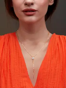 MINUTIAE Brass Gold-Plated Necklace