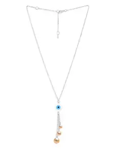 MINUTIAE Brass Silver-Plated Necklace