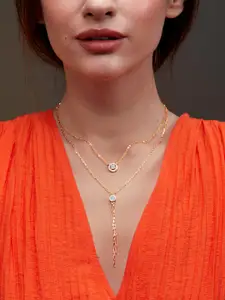 MINUTIAE Brass Gold-Plated Necklace