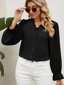 4WRD by Dressberry Puff Sleeve Shirt Style Top
