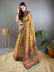 DEVATITHI Kalamkari Saree With Blouse Piece