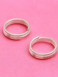 Unniyarcha Dual Spiral Sterling Silver Toe Ring