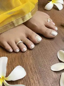 Unniyarcha Silver Spiral Toe Ring