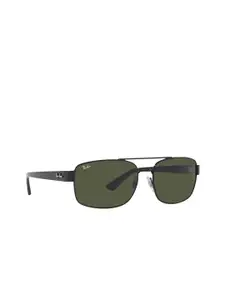 Ray-Ban Men Square Sunglasses with UV Protected Lens 8056597625944