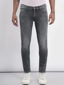 Lee Men Skinny Fit Low-Rise Light Fade Clean Look Stretchable Jeans