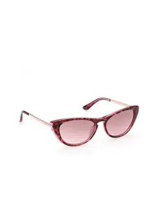 GUESS Women Cateye Sunglasses with UV Protected Lens GUS77825574TSG
