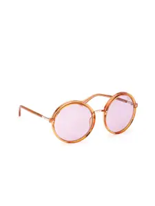 GUESS Women Round Sunglasses with UV Protected Lens GUS78875744YSG