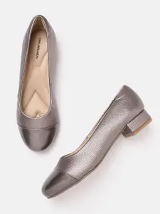 Van Heusen Textured Block Heel Pumps
