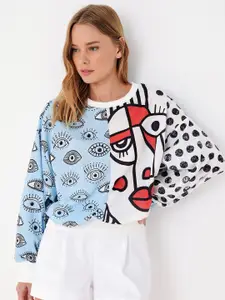 Trend Alacati stili Women Printed Sweatshirt