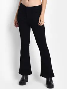 Next One Women Smart Bootcut High-Rise Low Distress Stretchable Jeans