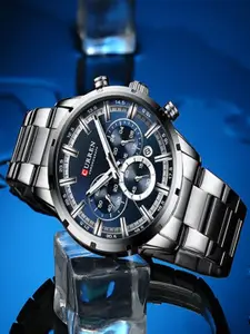 Curren Men Bracelet Style Straps Analogue Watch 8355-PNP-Blue