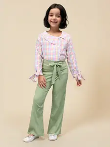 Toonyport Girls Printed Top with Trousers
