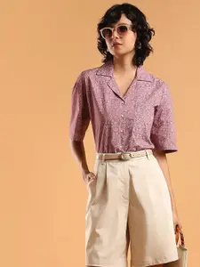 Gazillion Relaxed Boxy Opaque Printed Casual Shirt