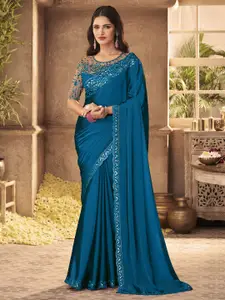Trendmalls Embroidered  Saree
