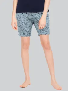 LYRA Floral Printed Mid Rise Cotton Shorts