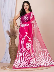 Laa Calcutta Kalamkari Pure Cotton Saree