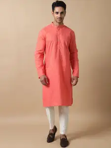 FILORI STUDIO Chikankari Thread Work Pure Cotton Straight Kurta