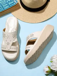 TRASE Embellished Open Toe Comfort Heels