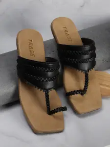 TRASE Textured One Toe Flats