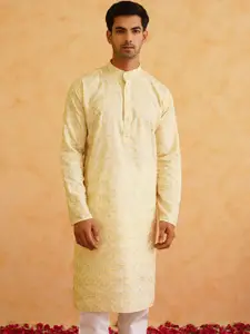 SOJANYA Woven Design Regular Pure Cotton Kurta with Churidar