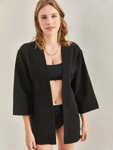 BIANCO LUCCI Open Front Long Sleeves Regular Shrug