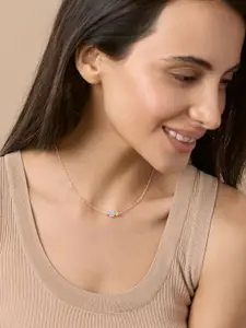 MINUTIAE Brass Rose Gold-Plated Necklace