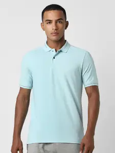 Peter England Polo Collar Short Sleeves Regular Fit Cotton T-shirt