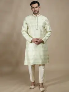 FILORI STUDIO Geometric Woven Design Brocade Straight Kurta