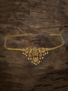 Kushal's Fashion Jewellery Women Cubic Zirconia Antique Gold-Plated Armlet Bracelet