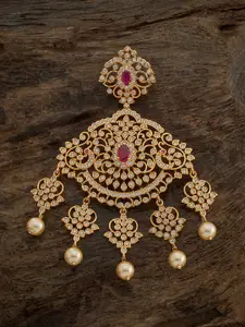 Kushal's Fashion Jewellery Gold-Plated Contemporary Pendants