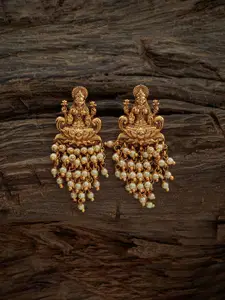 Kushal's Fashion Jewellery Gold-Plated Classic Drop Earrings
