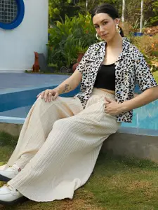 PINACOLADA Cuban Collar Printed Regular Fit Casual Shirt