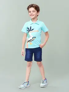 Toonyport Boys Printed T-shirt with Shorts