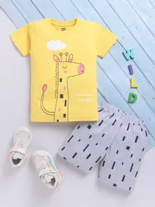 Toonyport Boys Printed T-shirt with Shorts