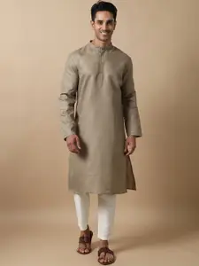 FILORI STUDIO Solid Straight Long Kurta