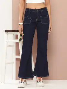 Harvard Women Wide Leg High-Rise Stretchable Jeans