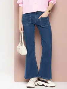 Harvard Women Wide Slim Flared Base Fit Stretchable Jeans