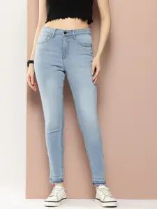 Harvard Women Skinny Fit High-Rise Light Fade Stretchable Jeans