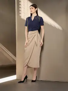 Chemistry Self Design Floral Short Sleeves Casual Shirt